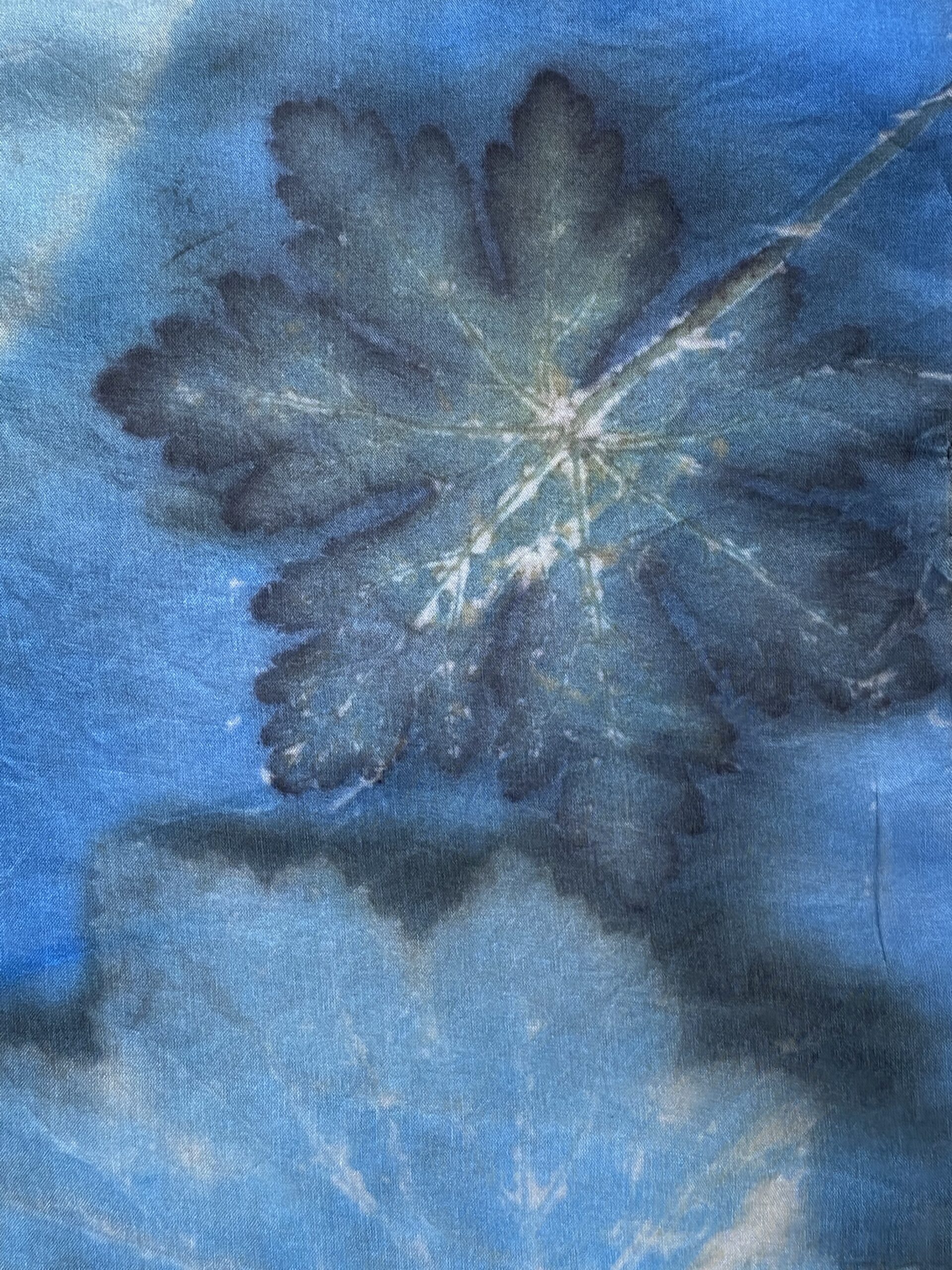 Bride blue with fern